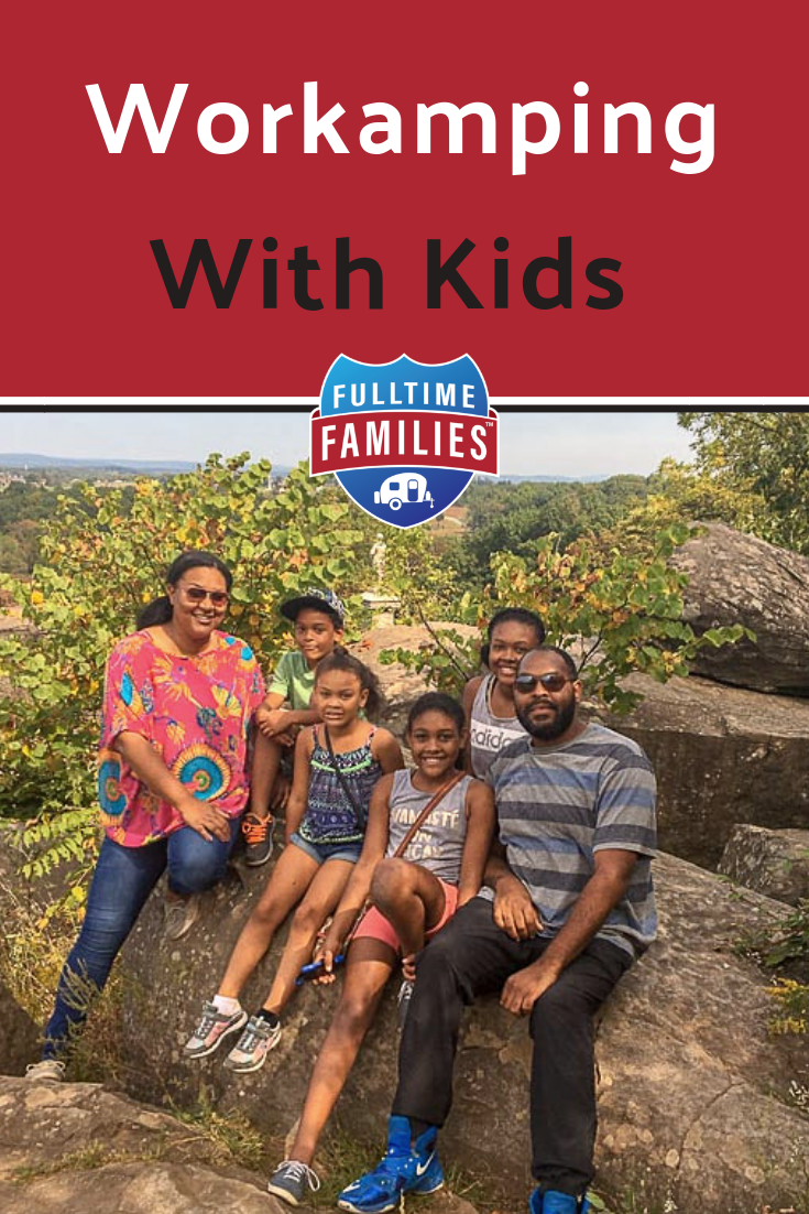 Workamping is a way to make money while RVing with kids full-time. Learn all about how workamping might be right for your full-time RV living and traveling family. #rv #rving #rvlife #rvingwithkids